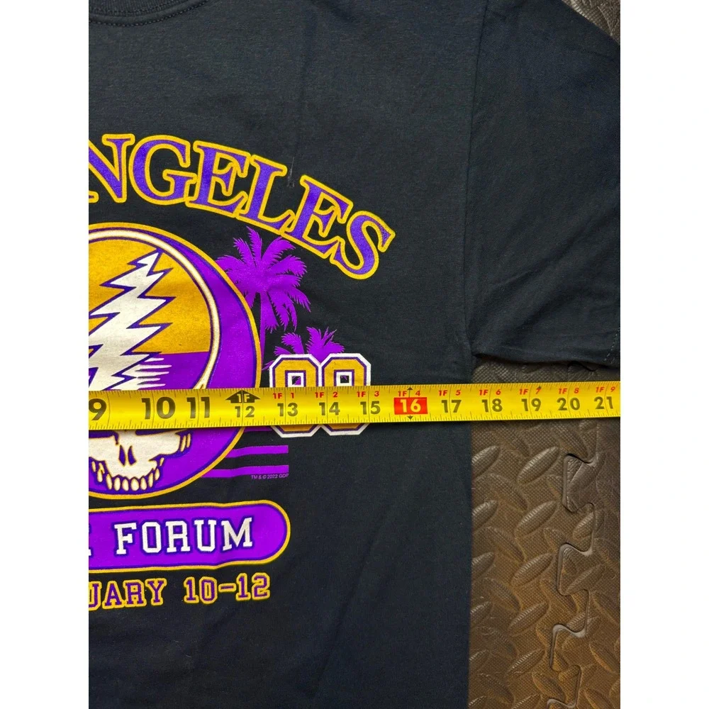 Grateful Dead Los Angeles 1989 The Forum Shirt Black Small Steal Your Face Skull - Picture 6 of 8